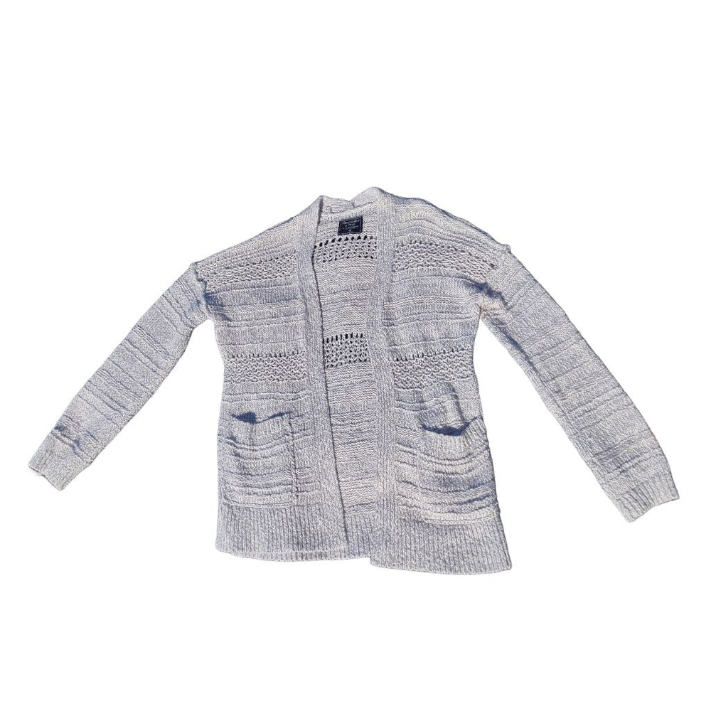 Abercrombie & Fitch Open Knit Cardigan Sweater XS Women’s Cozy Cottagecore Layer